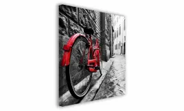 obraz-na-plotnie-090-rower-w-miescie-40x40cm
