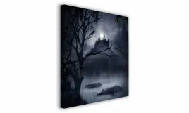 obraz-na-plotnie-116-zamek-w-lesie-40x40cm