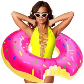 kolo-dmuchane-plazowe-paczek-donut-rozowe