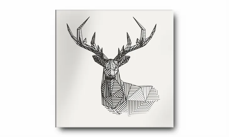 obraz-na-plotnie-035-jelen-30x30cm-stan-nowy