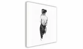 obraz-na-plotnie-044-kobieta-w-czerni-30x30cm
