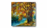 obraz-na-plotnie-071-nad-rzeka-30x30cm-stan-nowy