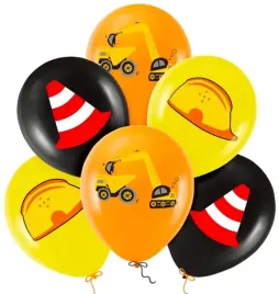 balony-zestaw-budowa-roboty-drogowe-koparka-6-szt