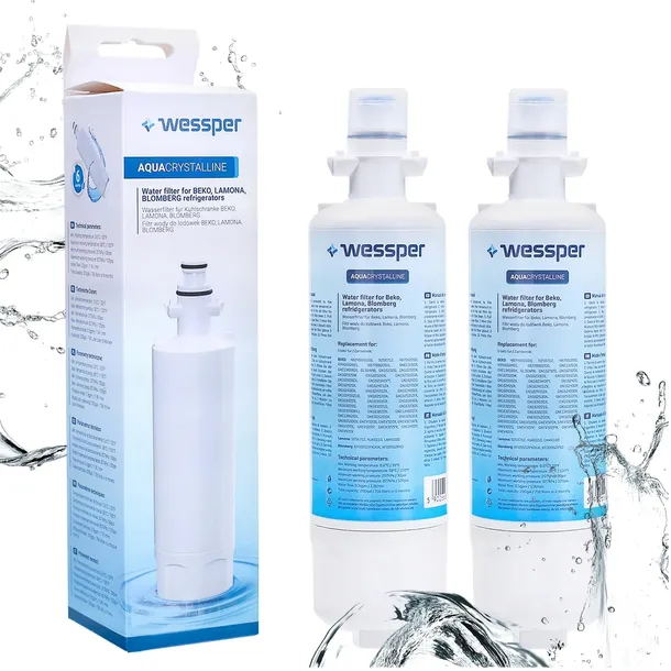 2x FILTR WODY do lodówki Beko Lamona Bloomberg zamiennik 4874960100