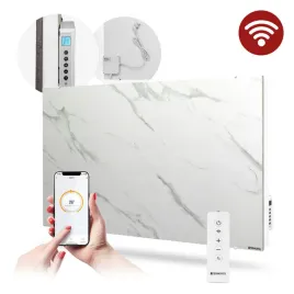 ceramiczny-panel-grzewczy-1000w-z-wifi-bialy-marmur-hybryda-dekoracyjny