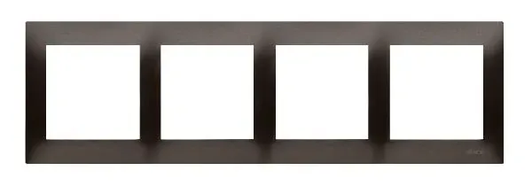 simon54-ramka-4-krotna-dr4-46-brazowy-material-tworzywo-sztuczne