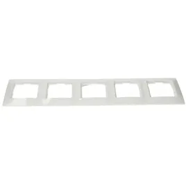 simon54-ramka-na-5-moduly-dr5-11-bialy