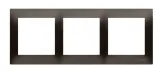 simon54-ramka-na-3-moduly-dr3-46-brazowy-material-tworzywo-sztuczne