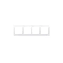 simon54-ramka-na-4-modul-dr4-11-bialy