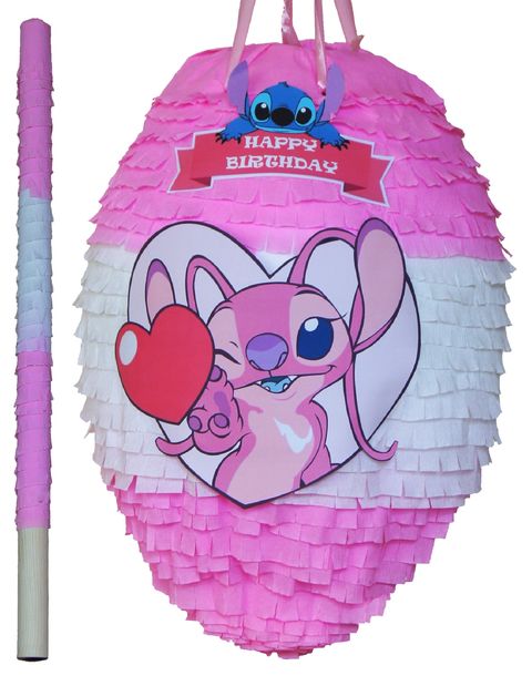 Piniata STICH ANGEL ANDZIA Serce XL + Kij NA URODZINY