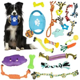 zabawka-dla-psa-zestaw-sznurow-szarpak-pilka-dysk-frisbee-gryzak-ring-20-el