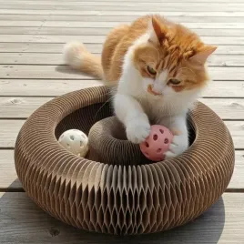 zolux-chatouille-drapka-tekturowa-skladana-z-pilka-i-kocimietka