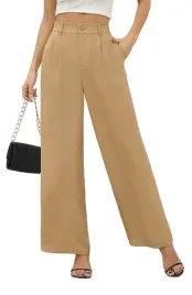 beigai-spodnie-damskie-xl-szerokie-nogawki-wysoki-stan-eleganckie