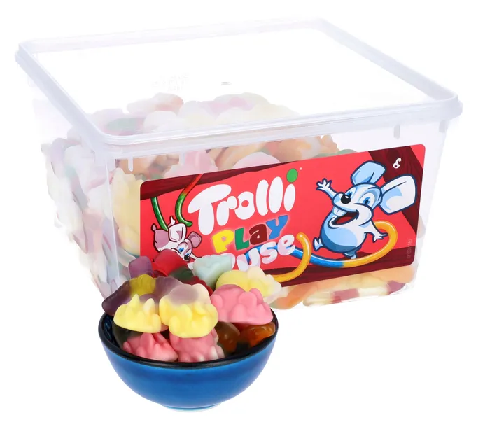 Trolli Żelki Myszy 75szt 1200g Myszki Mouse Playmouse Pianki Niemieckie