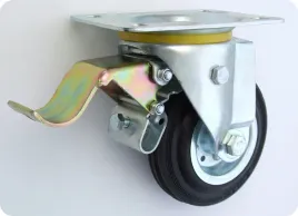 kolo-metal-guma-125mm-obudowa-skretna-hamulec-25h-kl125-skr-ha