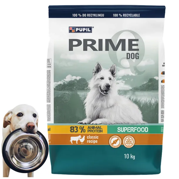 Karma Sucha Dla Psa Psów Drób Wołowina PUPIL Prime Quality Premium 10kg