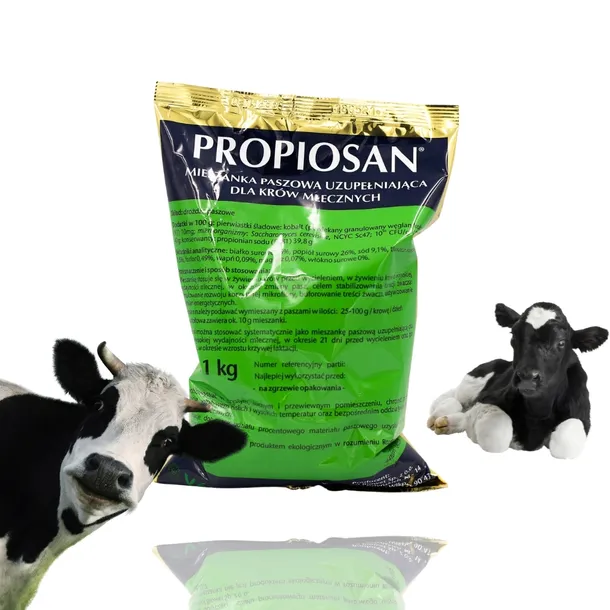 Preparat Paszowy Na Ketozę Dla Krów Bydła Propiosan Energia Glukogeneza 1kg