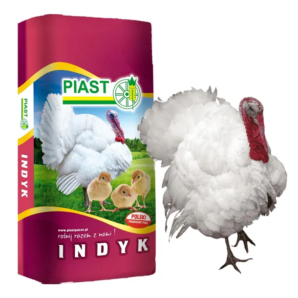 Karma Dla Indyków Pasza Granulat Indyk 2G PIAST Powyżej 4 Tygodni 25kg