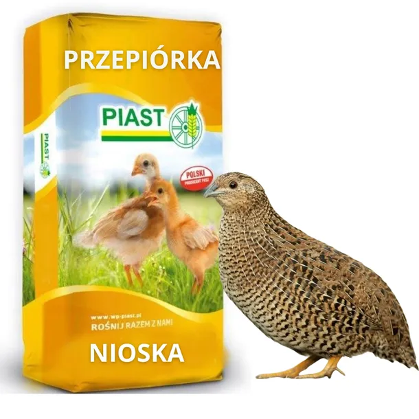 Pasza granulat dla przepiórek PIAST PRZEPIOÓRKA NIEŚNA 25kg Karma Granulat