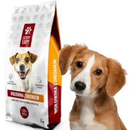 sucha-karma-z-wolowina-i-drobiem-dla-psa-cztery-lapy-premium-5kg