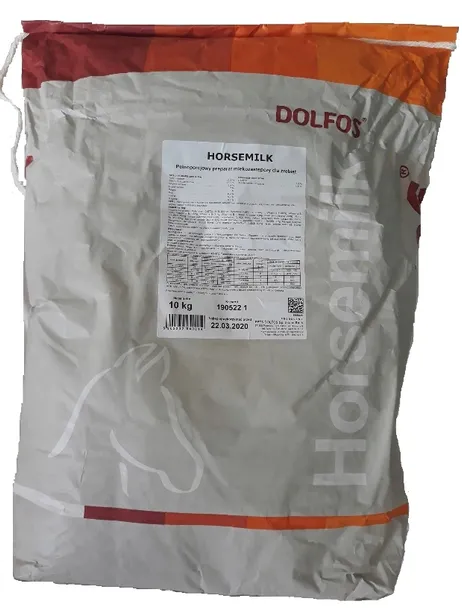Mleko Zastępcze Dla Źrebiąt Dolfos Horsemilk Preparat Worek 10kg Hodowlane