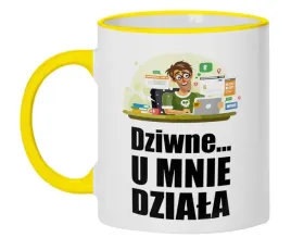 kubek-bialy-zolte-brzegi-wmp-informatyk