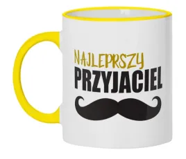 kubek-bialy-zolte-brzegi-wmp-dla-przyjaciela