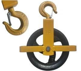 krazek-bloczek-budowlany-zblocze-do-lin-z-hakiem-fi-160-wyciag-wyciagarka