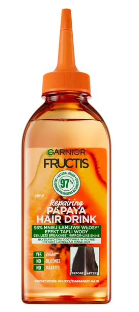 Odżywka Lamelarna Efekt Tafli Z Ekstraktem Z Papai Garnier Fructis