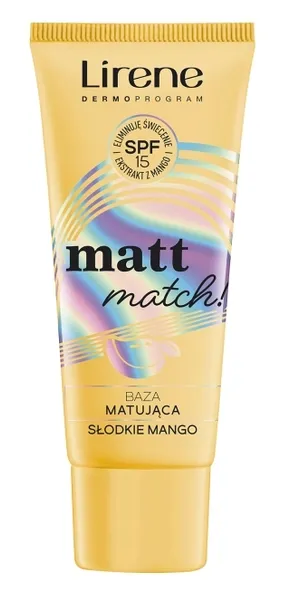 Matująca Baza Pod Makijaż Słodkie Mango SPF15 Lirene Matt Match
