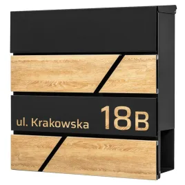 skrzynka-na-listy-z-adresem-numerem-domu-nadruk-uv-w-kolorze-drewna-czarna