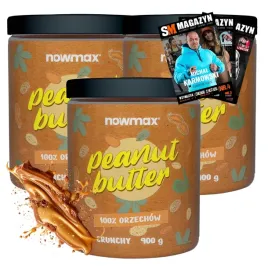 nowmax-maslo-orzechowe-100percent-peanut-butter-3x900-g-bez-soli-fit-crunchy