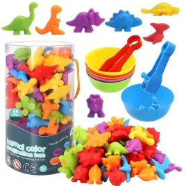 liczydlo-montessori-do-nauki-kolorow-i-liczenia-dinozaur-zestaw