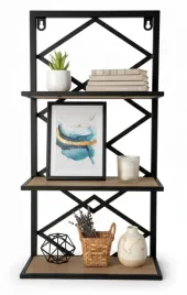 wiszaca-polka-scienna-na-ksiazki-do-salonu-loft-regal-3-poziomy-dab-60-cm