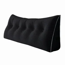 trojkatna-poduszka-pluszowa-czarna-160-cm