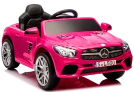 mercedes-sl500-rozowy-piankowe-kola-eva-miekki-fotelik-licencja-akumulator