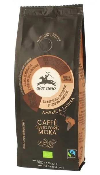 Kawa arabica/robusta STRONG FAIR TRADE BIO 250g Alce Nero