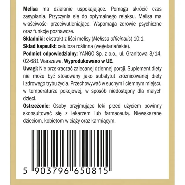 melisa-ekstrakt-90-kaps-yango-cechy-dodatkowe-bez-cukru-weganski-wegetarianski