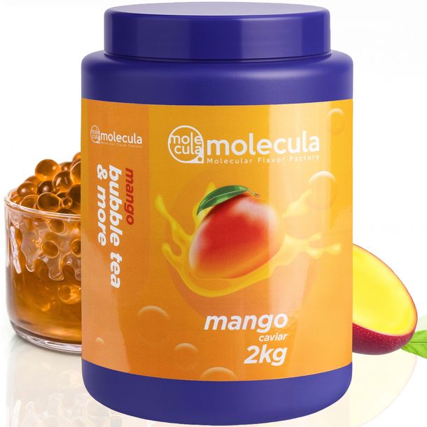 KULKI do BUBBLE TEA - MOLEKULARNY KAWIOR - Molecula - MANGO 2 kg