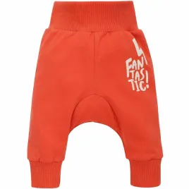 spodnie-bawelniane-dla-chlopca-pomarancz-orange-filip-pinokio