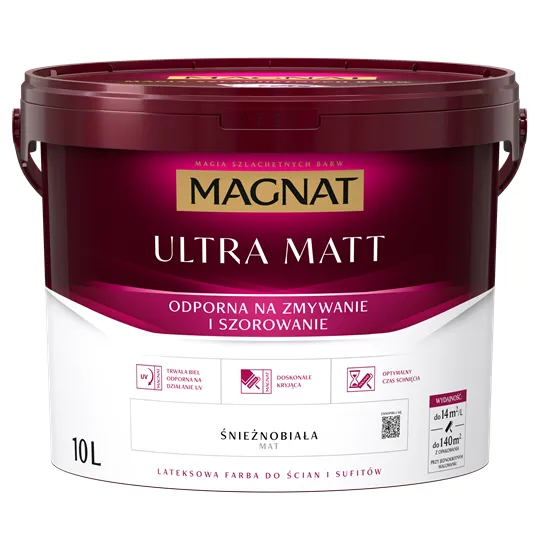 Farba Magnat Ultra Matt biała 10 l