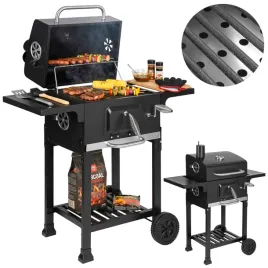 grill-weglowy-duzy-zeliwny-ruszt-ogrodowy-z-pokrywa-popielnik-termometr