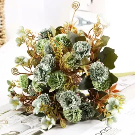 bukiet-gozdziki-zielen-z-listkami-sztuczne-kwiaty-bukiet-stroik-wazon-30cm