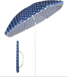 parasol-niebieski-ogrodowy-plazowy-na-balkon-w-groszki-160-cm