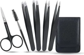 profesjonalny-zestaw-peset-do-brwi-czarny-6w1-z-etui-i-nozyczkami