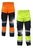 spodnie-ocieplane-robocze-softshell-odblaskowe-xl-stan-nowy
