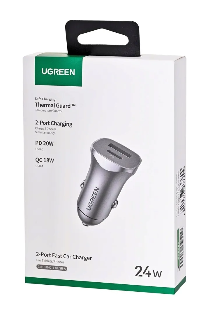 ugreen-ladowarka-samochodowa-usb-typ-c-usb-24w-stan-nowy