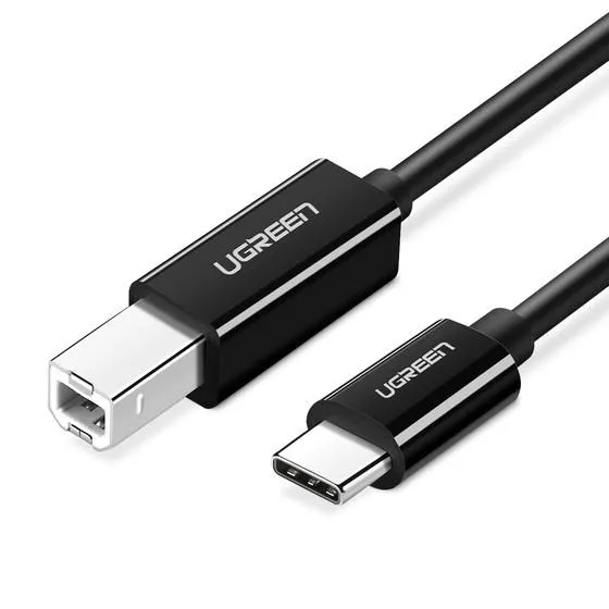 ugreen-kabel-do-drukarki-usb-c-usb-b-2m-czarny