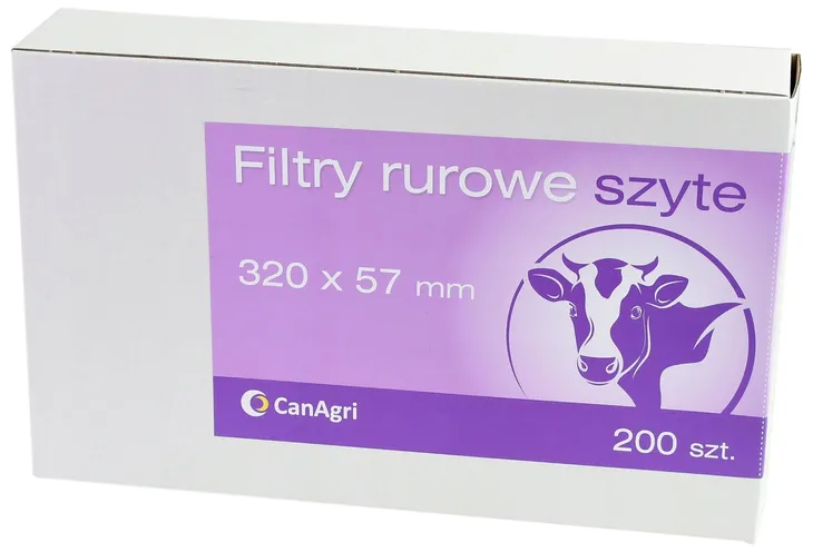 Filtr mleczny rurowy, 320 x 57 mm, 200 szt., Can Agri -