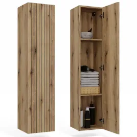 szafka-lazienkowa-wiszaca-slupek-regal-1-drzwi-dab-evoke-ryflowany-front